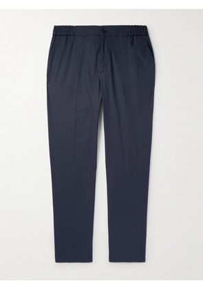 Etro - Straight-Leg Cotton-Blend Poplin Trousers - Men - Blue - IT 46