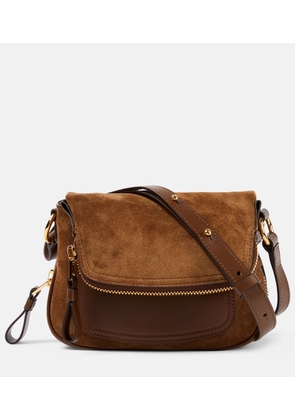 Tom Ford Suede and leather crossbody bag