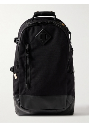 Visvim - Leather-Trimmed CORDURA® Nylon Backpack - Men - Black