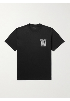 Carhartt WIP - Logo-Print Cotton-Jersey T-Shirt - Men - Black - XS