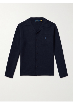 Polo Ralph Lauren - Camp-Collar Cotton-Jersey Shirt - Men - Blue - XS