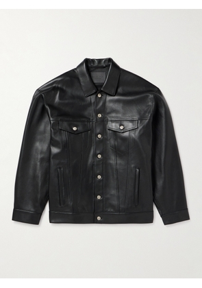 Balenciaga - Leather Trucker Jacket - Men - Black - 2