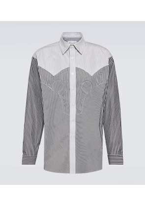 Maison Margiela Striped cotton-blend shirt