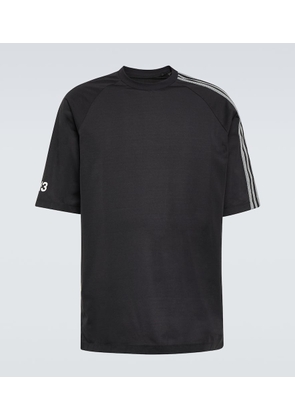 Y-3 3-Stripes cotton-blend jersey T-shirt