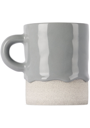 Drippy Pots Gray Cylinder Mug