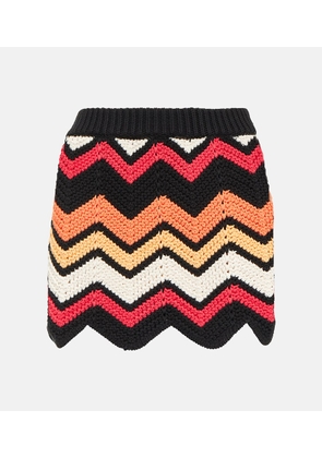 Alanui Kaleidoscopic cotton-blend miniskirt