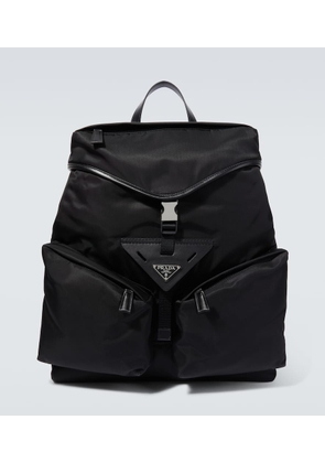 Prada Leather-trimmed Re-Nylon backpack