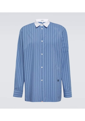 Loewe Striped cotton poplin shirt