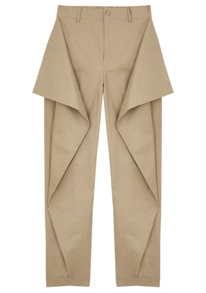 JW Anderson Kite Stretch-cotton Trousers - Beige - XS