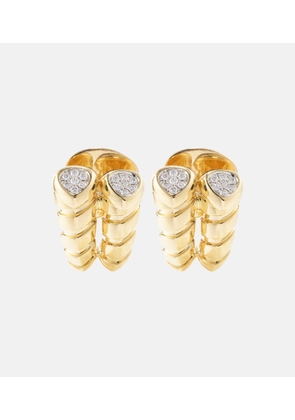 Marina B Trisolina 18kt gold earrings with diamonds