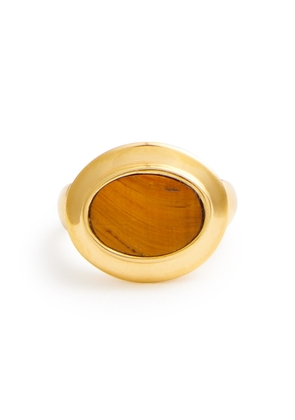 Daphine Rita 18kt Gold-plated Ring - Brown - H