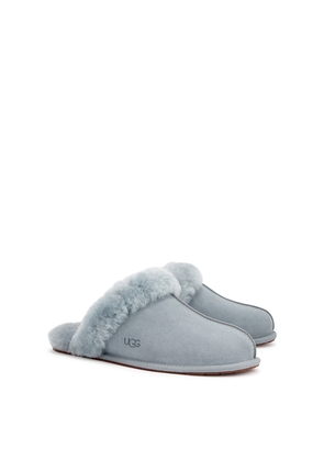 Ugg Scuffette II Shearling Suede Slippers, Slippers, Designer Stamp - Light Blue - 5