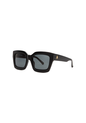 Linda Farrow Luxe Selma Black Oversized Sunglasses