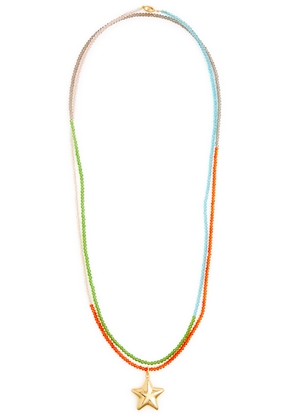 Timeless Pearly Wraparound Beaded Necklace - Multicoloured - One Size