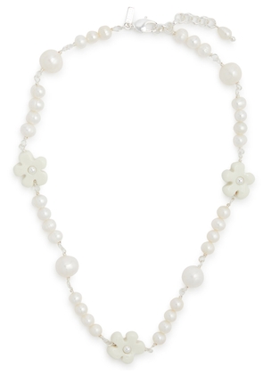 Eliou Tima Pearl-embellished Silver-plated Necklace - One Size