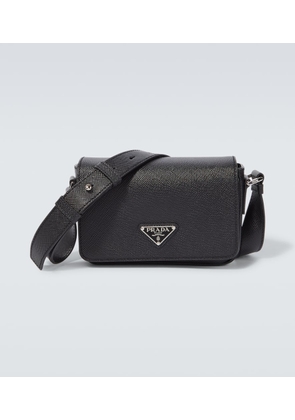 Prada Logo saffiano leather shoulder bag