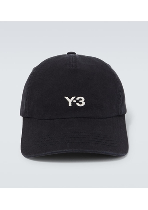 Y-3 Embroidered cotton baseball cap