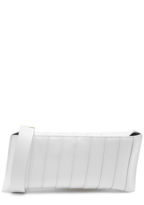 Venczel V8-S Stripe Leather Cross-body bag - White
