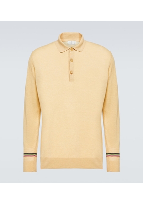 Etro Linen and cotton polo sweater