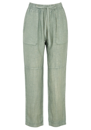 Bella Dahl Linen Trousers - Green - XS