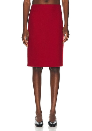 The Row Bart Skirt in Lipstick - Red. Size 2 (also in ).
