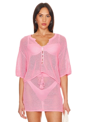 LSPACE Coast Is Clear Top in Pink. Size L, XL, XS.