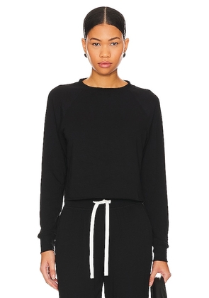 Splits59 Warm Up Crop Sweatshirt in Black. Size L, M, S, XL.