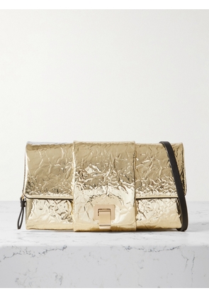 Proenza Schouler - Flip Metallic Textured-leather Shoulder Bag - Gold - One size