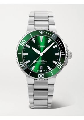 ORIS - Aquis Date Automatic 39.5mm Stainless Steel Watch - Green - One size