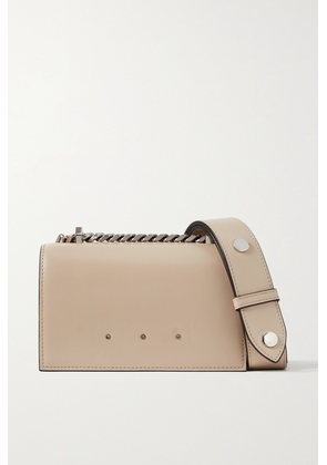 Alexander McQueen - Embellished Leather Shoulder Bag - Neutrals - One size