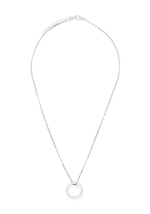MM6 Maison Margiela Numeric Minimal Signature polished-finish necklace - Silver