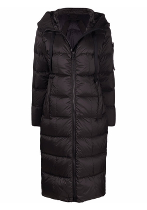 Peuterey hooded feather-down padded coat - Black