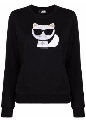 Karl Lagerfeld Ikonik Choupette sweatshirt - Black