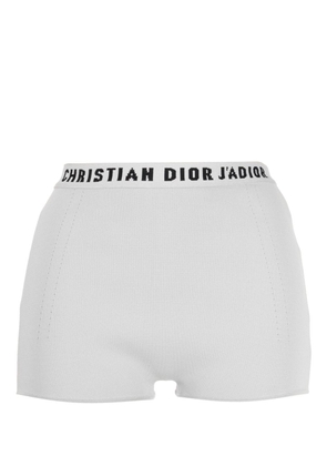 Christian Dior Pre-Owned pre-owned logo-band high-waist shorts - Grey