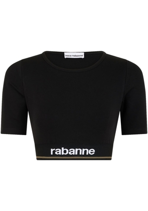 Rabanne Bodyline cropped T-shirt - Black