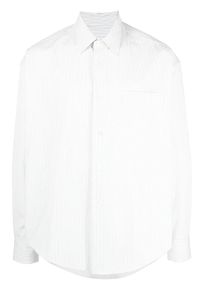 AMI Paris pinstripe button-up shirt - White