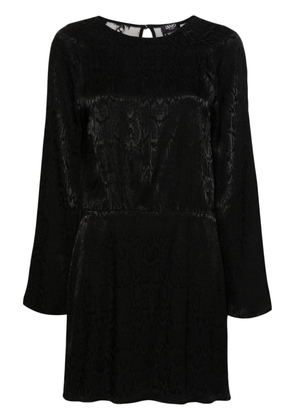 LIU JO patterned jacquard mini dress - Black