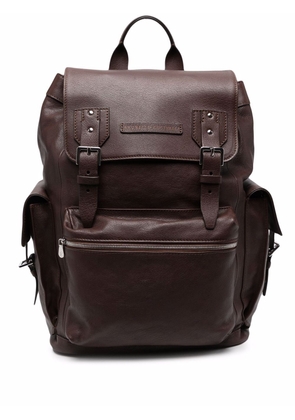 Brunello Cucinelli multi-pocket backpack - Brown