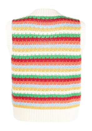 Kitri Winona striped crochet vest - Multicolour