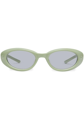Gentle Monster Hovo W2 oval-frame sunglasses - Green