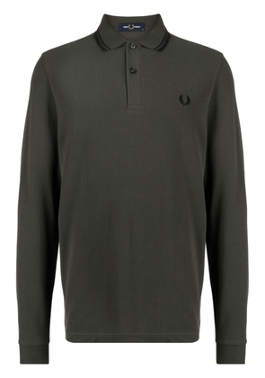 Fred Perry logo-embroidered polo top - Green