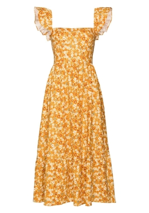 Reformation Lucila linen midi dress - Yellow