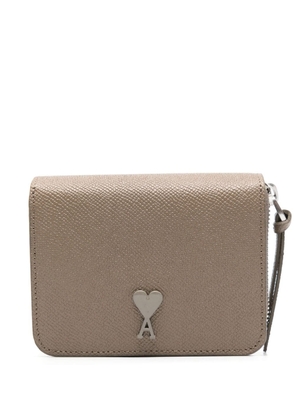 AMI Paris ADC compact wallet - 281 TAUPE
