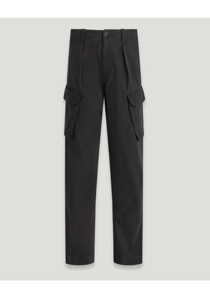 Belstaff Stanham Trouser Men's Garment Dye Cotton Black Size 33