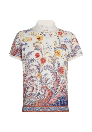 Etro Cotton Floral Polo Shirt
