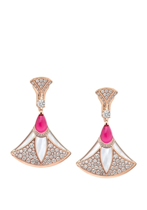Bvlgari Rose Gold, Diamond And Mother-Of-Pearl Diva'S Dream Earrings