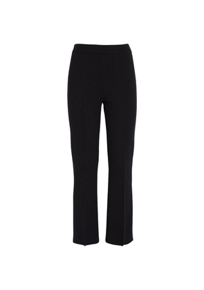 High Sport Cropped Kick Flared Trousers