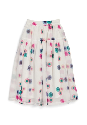 Chloé Kids Polka-Dot Print Maxi Skirt (4-14 Years)