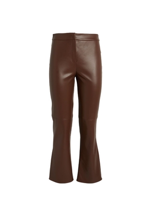 Max Mara Faux Leather Tailored Trousers