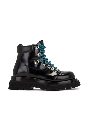 Bottega Veneta Lug Lace-up Ankle Boot in Black - Black. Size 43 (also in ).